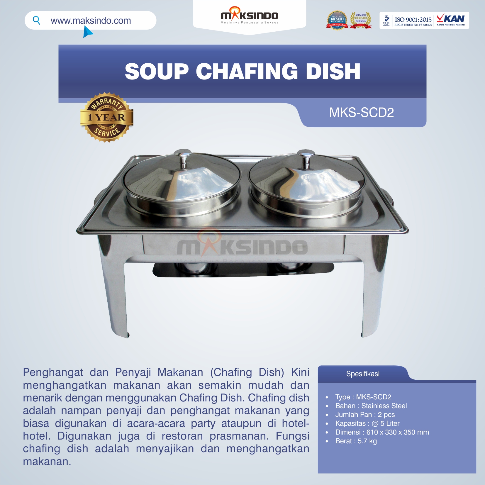 Soup Chafing Dish MKS-SCD2