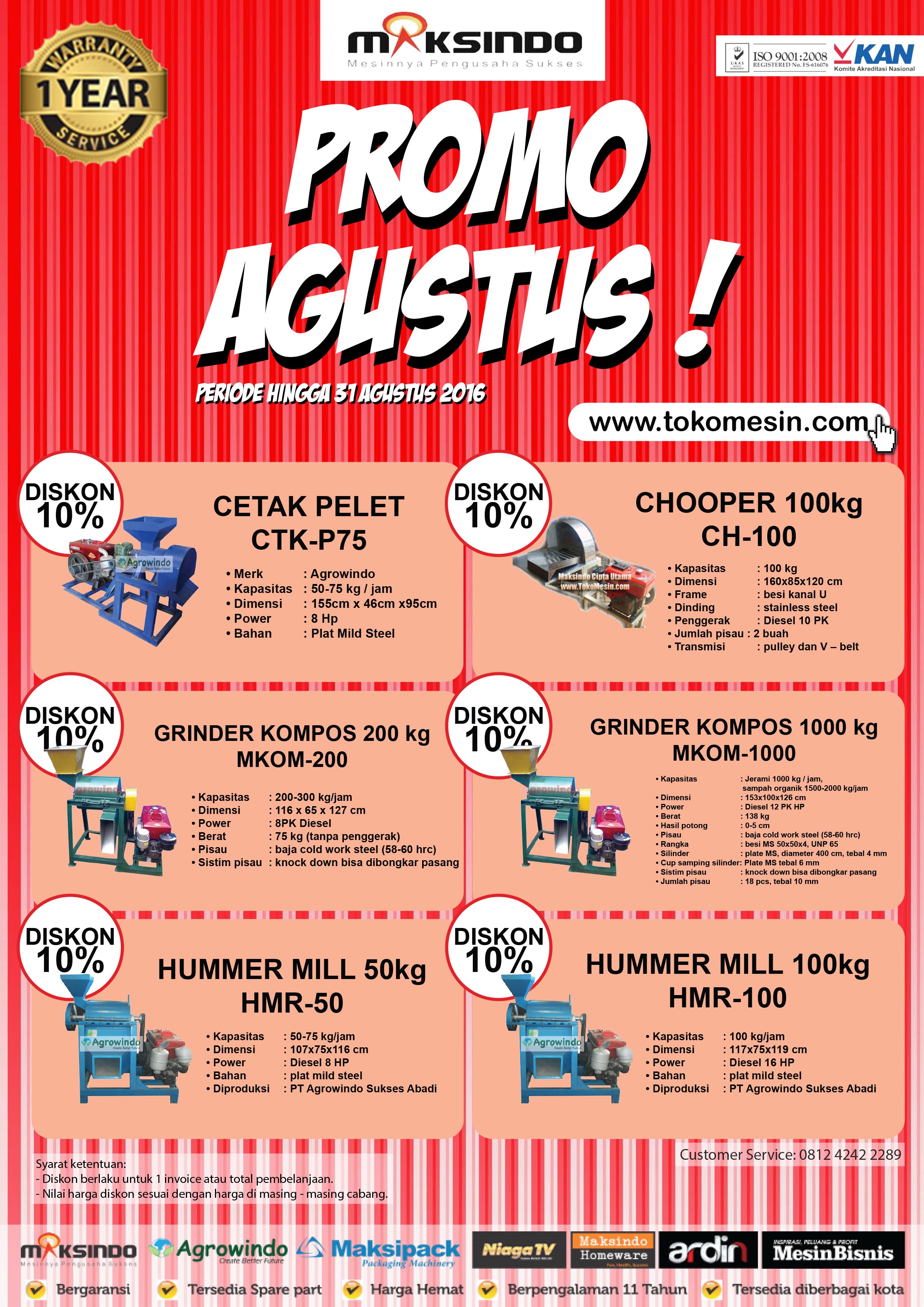 PROMO AGUSTUS UP TO 10 %